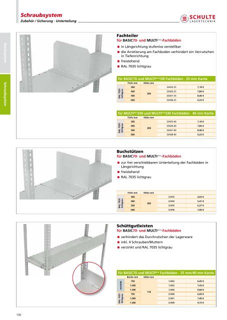 Das Stecksystem von - Schulte Lagertechnik