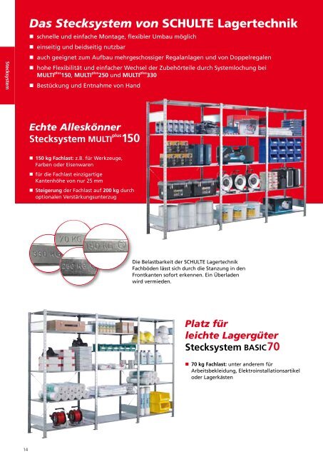 Das Stecksystem von - Schulte Lagertechnik