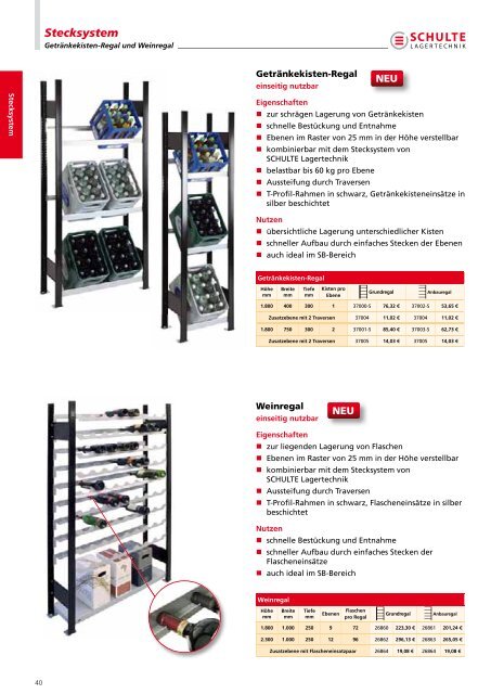 Das Stecksystem von - Schulte Lagertechnik