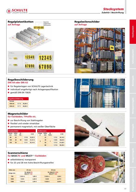 Das Stecksystem von - Schulte Lagertechnik