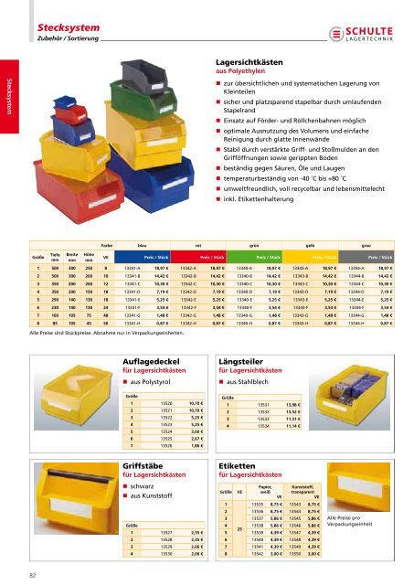 Das Stecksystem von - Schulte Lagertechnik