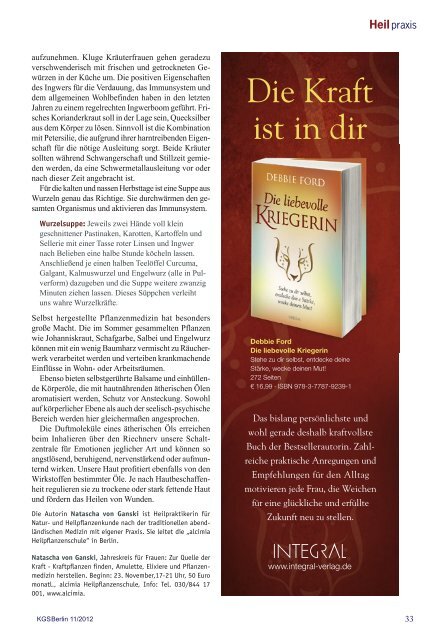 BERLIN - Veranstaltungskalender für Körper Geist und Seele