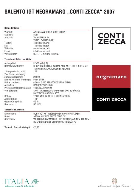 rosso piceno doc - Italienischen Institut für Außenhandel