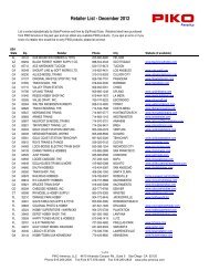 Retailer List - December 2012 - PIKO America