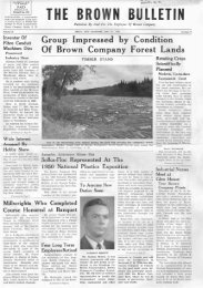 THE BROWN BULLETIN - Berlin and Coös County Historical Society