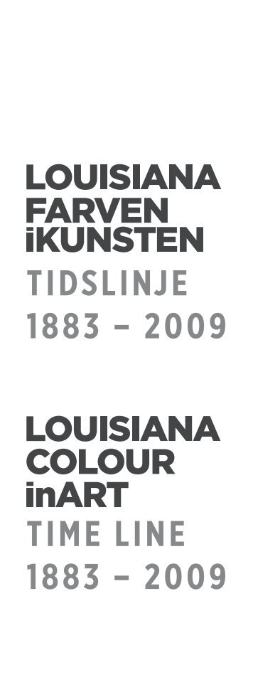 TIDSLINJE 1883 – 2009 - Louisiana