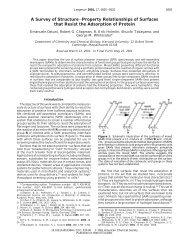 A Survey of Structure-Property Relationships of Surfaces that Resist ...