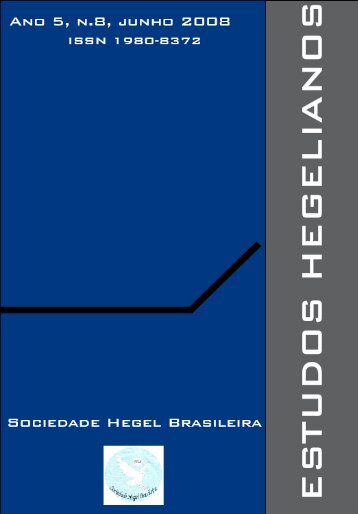 Revista Estudos Hegelianos - Sociedade Hegel Brasileira