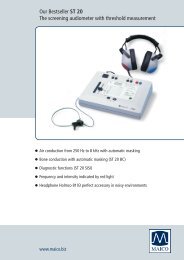 ST 20 Audiometer series - Maico Diagnostics