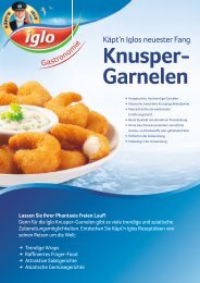 Knusper- Garnelen - bei Iglo Gastronomie!