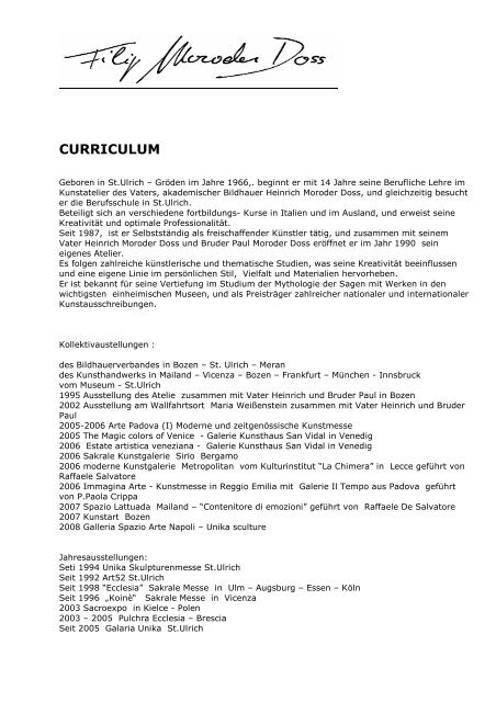 Curriculum Deutsch 03 08 - Filip Moroder Doss