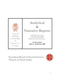 Analytical & Narrative Reports - CNI SBSS