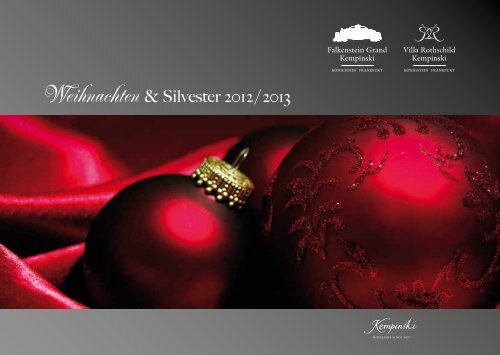 Rothschild & Weihnachten - Kempinski Hotels