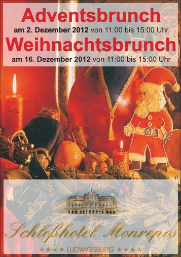 Weihnachtsbrunch - Schlosshotel Monrepos