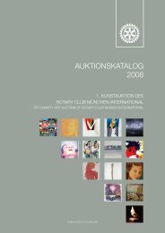 Katalog der Kunstauktion - Rotary Club of Munich International