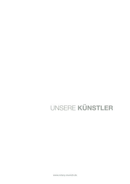 Katalog der Kunstauktion - Rotary Club of Munich International