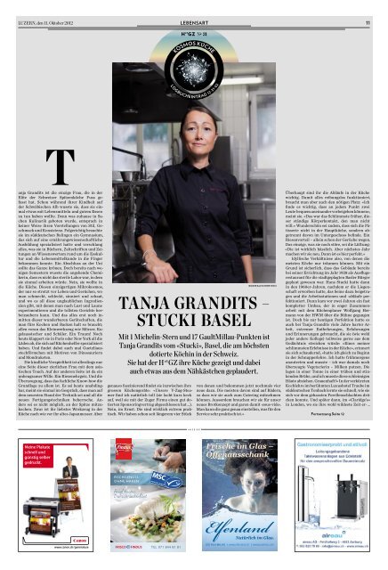 TANJA GRANDITS – STUCKI BASEL - Hotel & Gastro Union