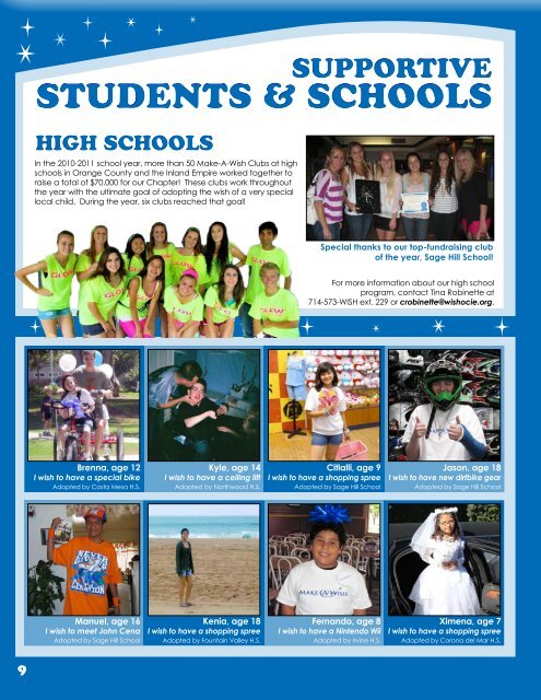 2011 annual report - Make-A-Wish Foundation of Orange County ...