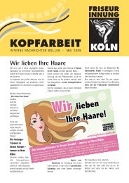 KOPFARBEIT - Friseurinnung Köln