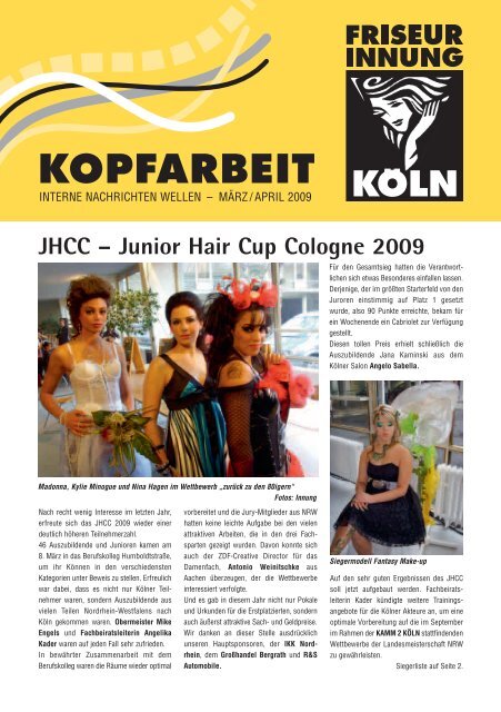 Junior Hair Cup Cologne 2009 - Friseurinnung Köln