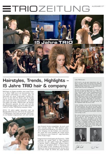 AKTION: 20 Prozent geschenkt - TRIO hair & company