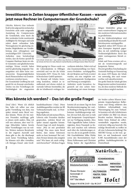 Juni · 150 / 2010 Mitteilungsblatt - Pentling aktuell