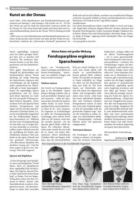 Juni · 150 / 2010 Mitteilungsblatt - Pentling aktuell