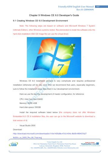 Chapter 9.1 - Creating Windows CE 6.0 ... - ThaiEasyElec.net