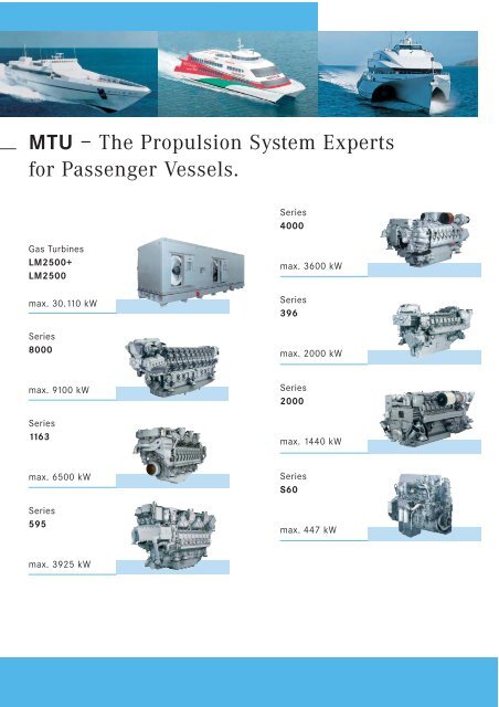 References Diesel Engines in Passenger Vessels - MTU Online Shop