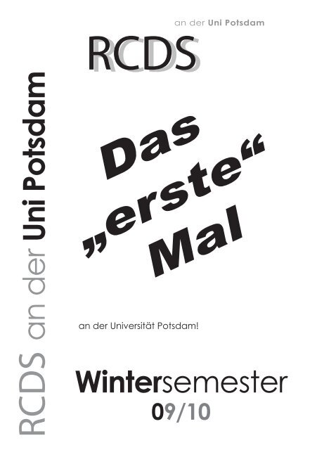 Uni Potsdam Seite Des Rcds Potsdam