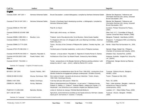 Echols Accessions - Asia Collections | Cornell Library Asia Collections