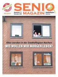 Wie Wollen Wir morgen leben? - Senio Magazin