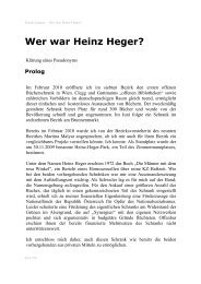 Wer war Heinz Heger? - offener Bücherschrank Wien
