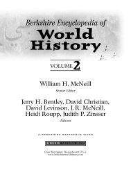 Berkshire Encyclopedia of World History VOLUME2