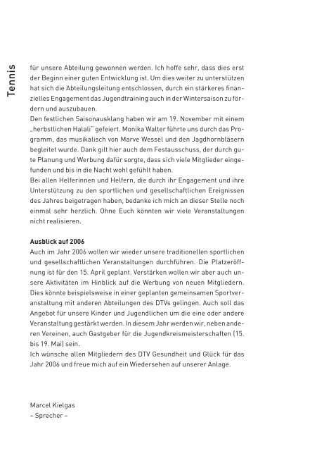 Ausgabe 01 2006 - Düsseldorfer Turnverein von 1847 eV