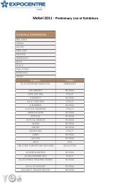 Mebel 2011 - Preliminary List of Exhibitors - Expocentre Europe