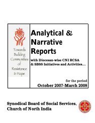 Analytical & Narrative Reports - CNI SBSS