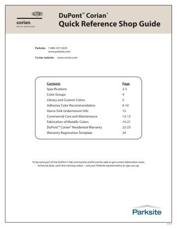 10-0182v2 Corian Reference Guide - Copy.indd - Parksite