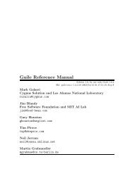 Guile Reference Manual - grabmueller.de