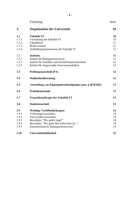 Technische Universität Berlin FAKULTÄT VI ...