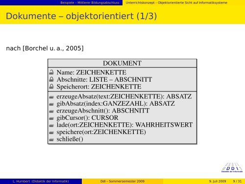 DIDAKTIK DER INFORMATIK