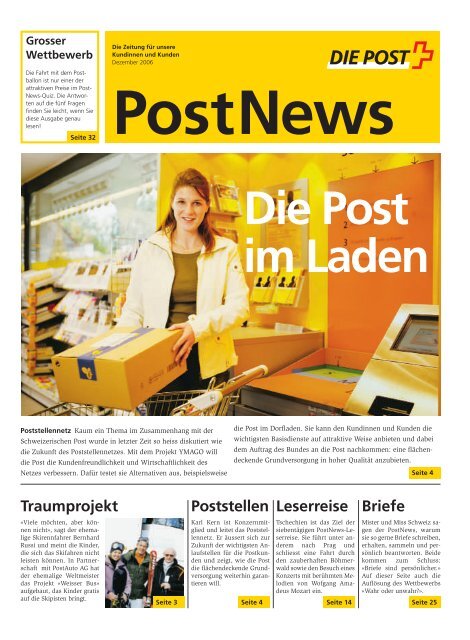 Kundenzeitung - PostNews - Die Schweizerische Post