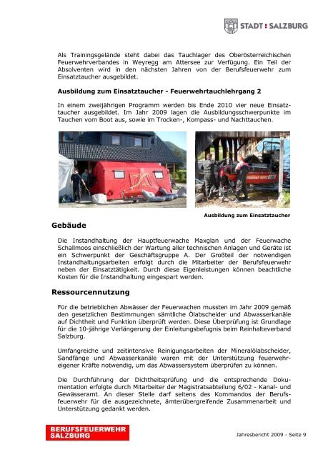 Wir gehen für Sie durch´s - Berufsfeuerwehr Salzburg