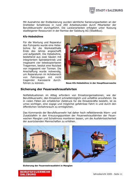 Wir gehen für Sie durch´s - Berufsfeuerwehr Salzburg