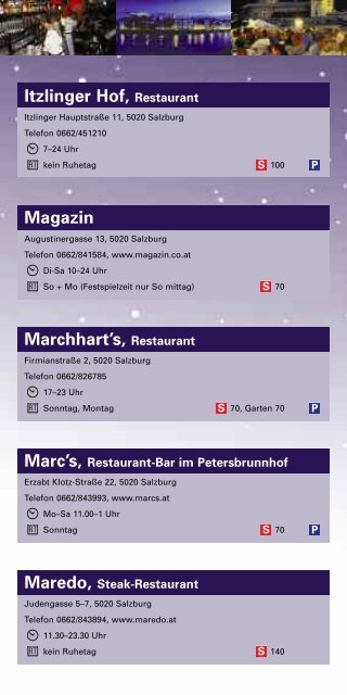 Restaurants - Salzburg