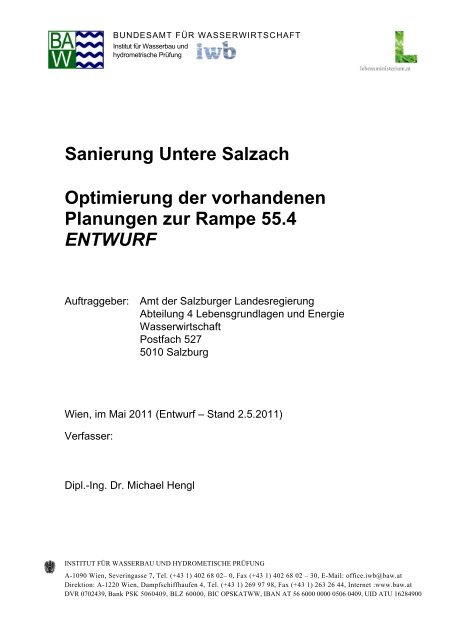 Sanierung Untere Salzach Optimierung der ... - Flussdialog