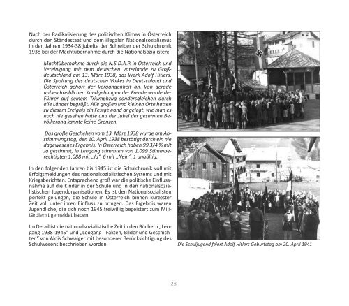 Festschrift 100 Jahre Volksschule - Gemeinde Leogang