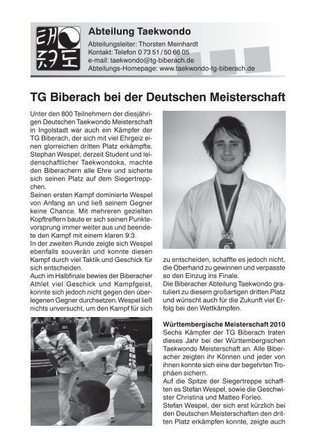 TG-Report 2 / 2010 als pdf-Datei (ca - TG Biberach