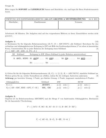 MUSTERL ¨OSUNG R ABCD, BCDFG R1 ABCEF ..... R2 ADEG ...
