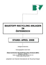 baustoff-recycling-anlagen in österreich - BRV